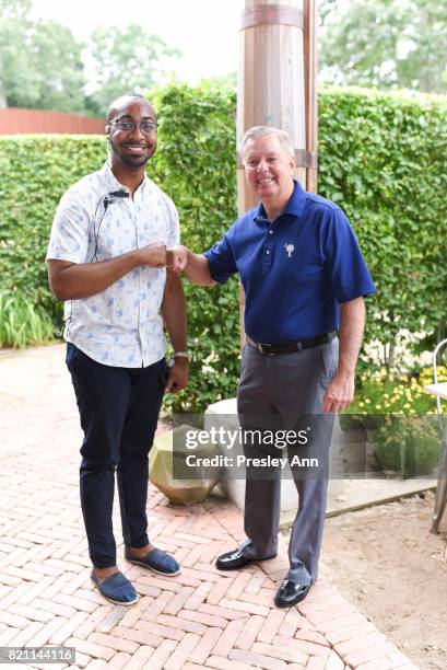 Lindsey Graham attends Third Annual Green Beetz Day at The Creeks on July 22, 2017 in East Hampton, New York.