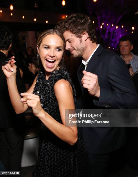 Arielle Kebbel and Francois Arnaud at Entertainment Weekly's annual Comic-Con party in celebration of Comic-Con 2017 at Float at Hard Rock Hotel San...