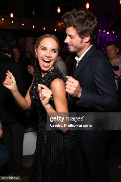 Arielle Kebbel and Francois Arnaud at Entertainment Weekly's annual Comic-Con party in celebration of Comic-Con 2017 at Float at Hard Rock Hotel San...
