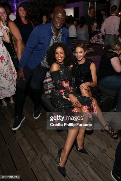 Peter Mensah, Parisa Fitz-Henley and Arielle Kebbel at Entertainment Weekly's annual Comic-Con party in celebration of Comic-Con 2017 at Float at...