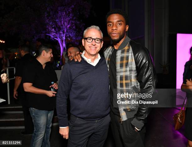 People and Entertainment Weekly Editorial Director Jess Cagle and Chadwick Boseman at Entertainment Weekly's annual Comic-Con party in celebration of...