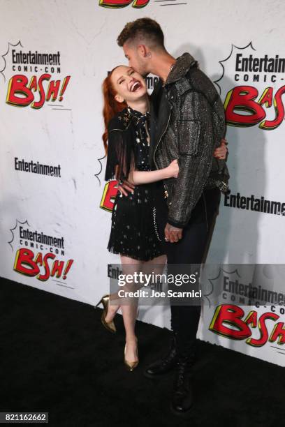 Madelaine Petsch and Travis Mills at Entertainment Weekly's annual Comic-Con party in celebration of Comic-Con 2017 at Float at Hard Rock Hotel San...