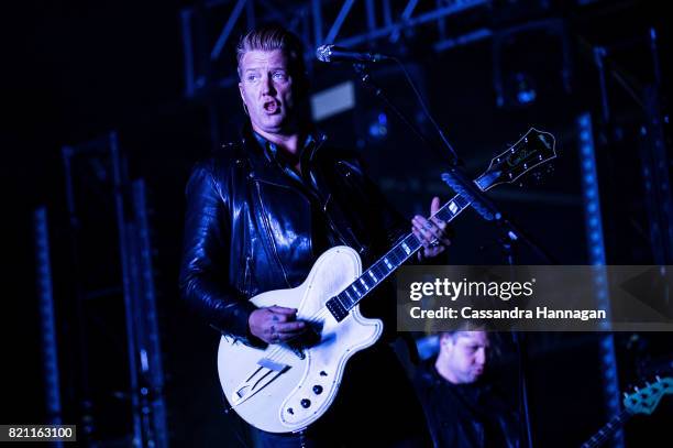 Josh Homme of the band Queens of the Stoneage performs during Splendour in the Grass 2017 on July 22, 2017 in Byron Bay, Australia.