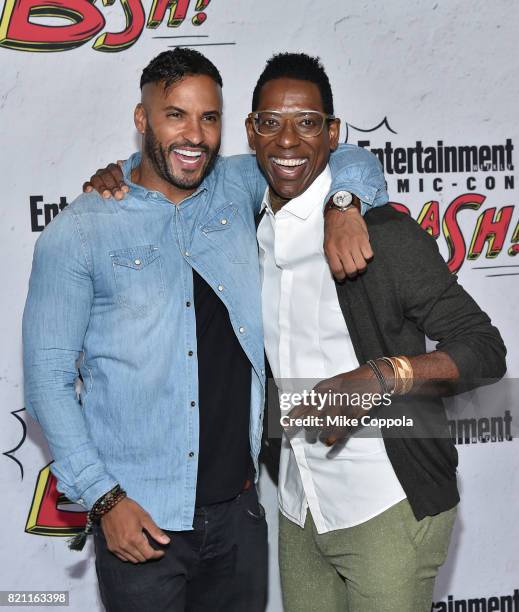 Ricky Whittle and Orlando Jones at Entertainment Weekly's annual Comic-Con party in celebration of Comic-Con 2017 at Float at Hard Rock Hotel San...