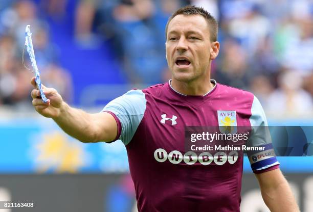 John Terry of Aston Villa before the game between Aston Villa and the MSV Duisburg on July 23, 2017 in Duisburg, Germany.