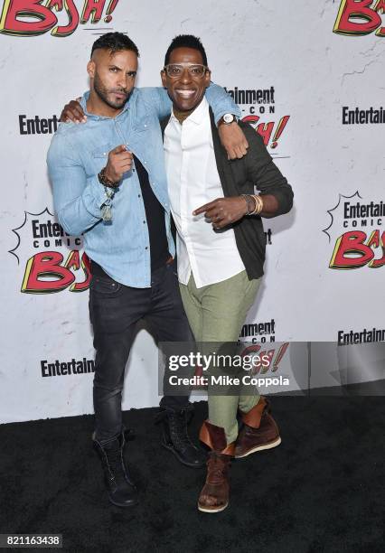 Ricky Whittle and Orlando Jones at Entertainment Weekly's annual Comic-Con party in celebration of Comic-Con 2017 at Float at Hard Rock Hotel San...