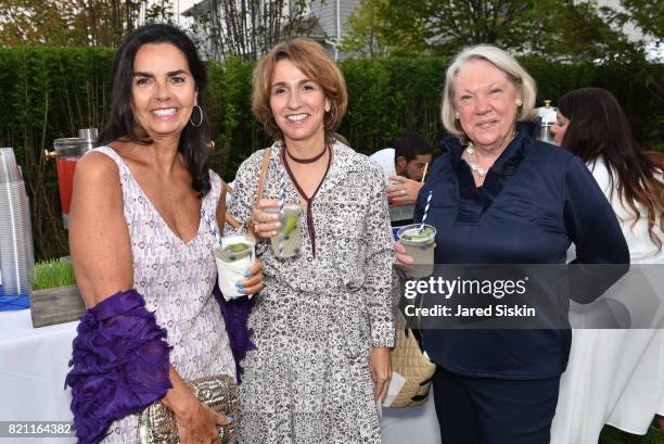 Irene Goit, Christine Frosini and Judy Morton attend 2017 Hampton Designer Showhouse Gala Preview Cocktail Party at a Private Residence on July 22,...