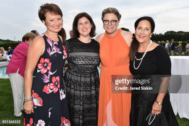 Linh Calhoun, Beth McDonough, Jill Waage and Suzanne Cooper attend 2017 Hampton Designer Showhouse Gala Preview Cocktail Party at a Private Residence...