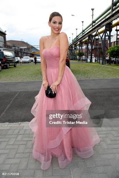 Daniela Dany Michalski attends the Unique show during Platform Fashion July 2017 at Areal Boehler on July 22, 2017 in Duesseldorf, Germany.