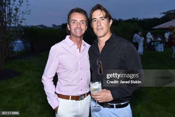 Frederico Azevedo and Alex Cohen attend 2017 Hampton Designer Showhouse Gala Preview Cocktail Party at a Private Residence on July 22, 2017 in...