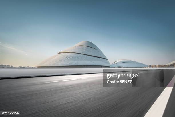 town square - the harbin theatre stockfoto's en -beelden