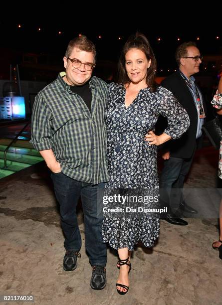 Patton Oswalt and Meredith Salenger at Entertainment Weekly's annual Comic-Con party in celebration of Comic-Con 2017 at Float at Hard Rock Hotel San...