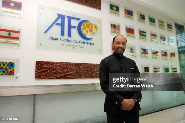 President Mohammed Bin Hammam during Chelsea FC's visit to the Asian Football Confederation headquarters to visit President Mohammed Bin Hammam at...
