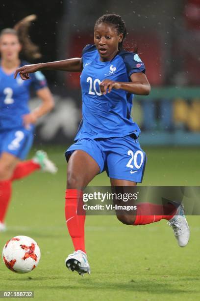 Kadidiatou Diani of France women during the UEFA WEURO 2017 Group C group stage match between France and Austria at the Galgenwaard Stadium on July...