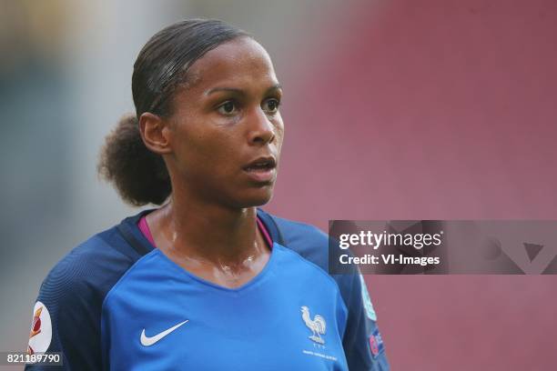 Marie-Laure Delie of France women during the UEFA WEURO 2017 Group C group stage match between France and Austria at the Galgenwaard Stadium on July...