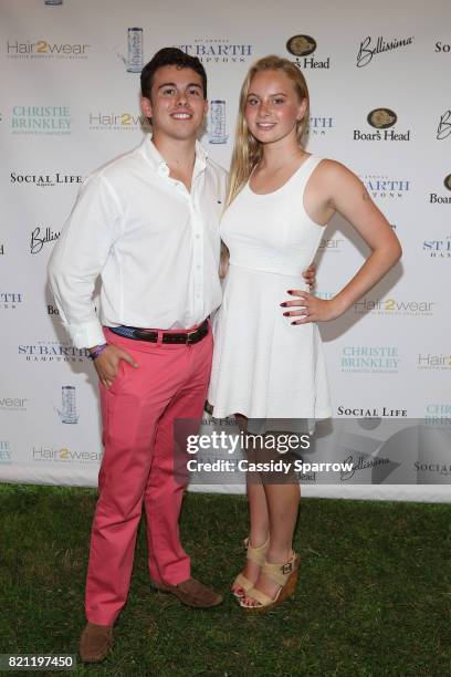 Joseph Tuozzo and Sigrid Cassell attend the 6th Annual St. Barth Hamptons Gala at Bridgehampton Historical Museum on July 22, 2017 in Bridgehampton,...