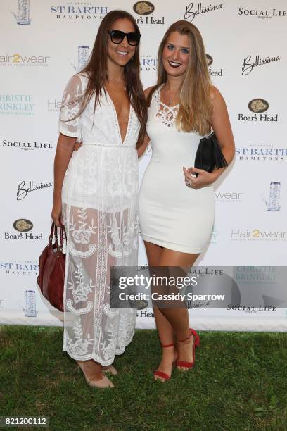 Marija Kero and Jelena Kero attend the 6th Annual St. Barth Hamptons Gala at Bridgehampton Historical Museum on July 22, 2017 in Bridgehampton, New...