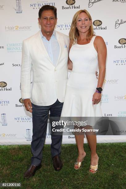 Dr. Nicholas Perricone and Marilyn Langille attends the 6th Annual St. Barth Hamptons Gala at Bridgehampton Historical Museum on July 22, 2017 in...
