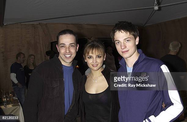 Josh Gray-Emmer, CEO of Air Party, Rachael Leigh Cook and Gregory Smith