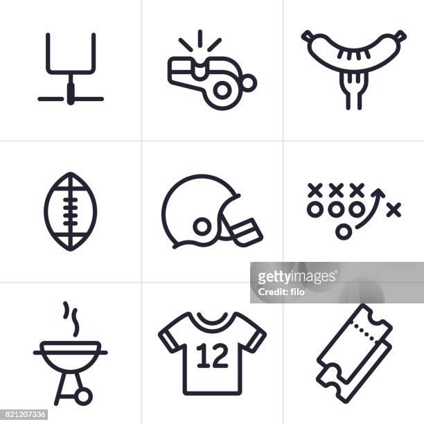 football line icons - shirt stock illustrations