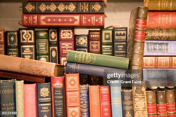 old books for sale - portobello road stock pictures, royalty-free photos & images