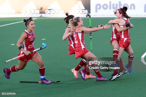 United States of America trhe win during day 9 of the FIH Hockey World League Women's Semi Finals, final match between United States and Germany at...