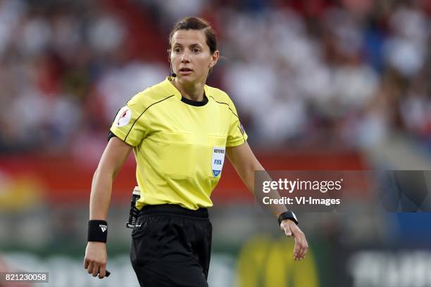 Referee Kateryna Monzul during the UEFA WEURO 2017 Group B group stage match between Germany and Italy at Koning Willem II stadium on July 21, 2017...