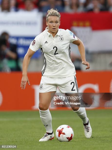Josephine Henning of Germany women during the UEFA WEURO 2017 Group B group stage match between Germany and Italy at Koning Willem II stadium on July...