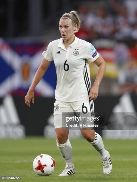 Kristin Demann of Germany women during the UEFA WEURO 2017 Group B group stage match between Germany and Italy at Koning Willem II stadium on July...