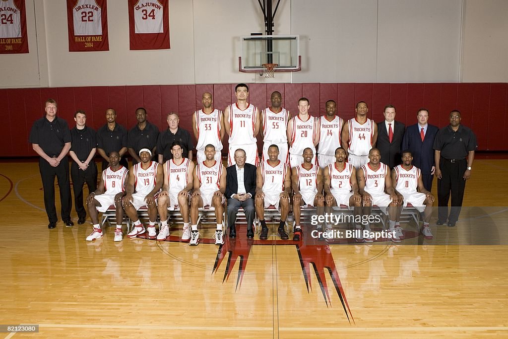 08 09 Rockets The 2007-2008 Houston Rockets pose for a team photo circa April of ...