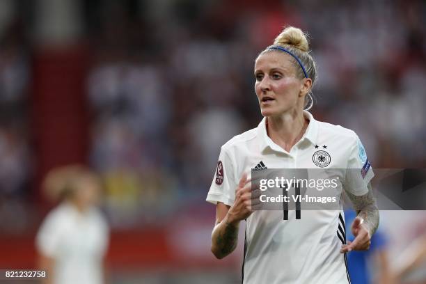 Anja Mittag of Germany women during the UEFA WEURO 2017 Group B group stage match between Germany and Italy at Koning Willem II stadium on July 21,...