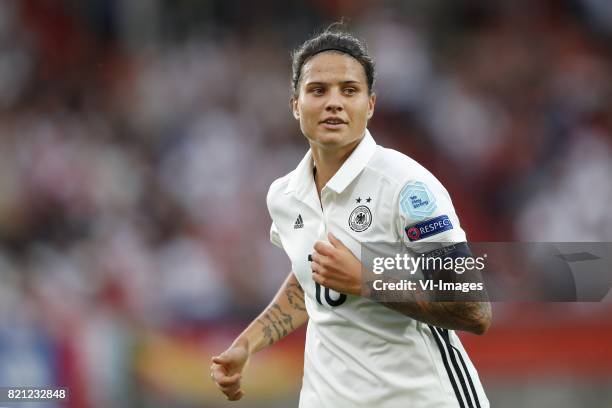 Dzsenifer Marozsan of Germany women during the UEFA WEURO 2017 Group B group stage match between Germany and Italy at Koning Willem II stadium on...