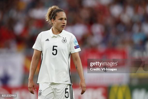 Babett Peter of Germany women during the UEFA WEURO 2017 Group B group stage match between Germany and Italy at Koning Willem II stadium on July 21,...