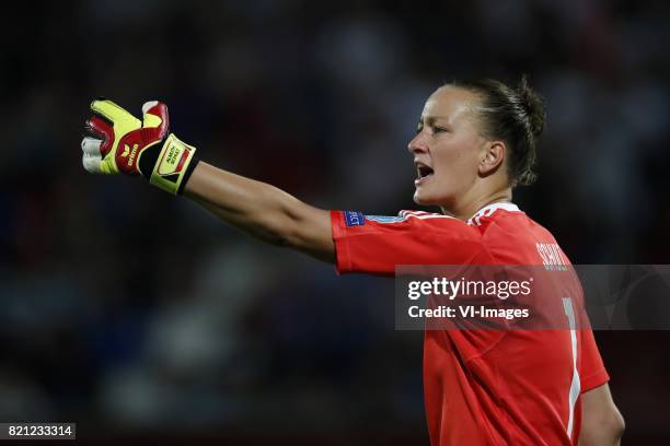Melania Gabbiadini of Italy Women during the UEFA WEURO 2017 Group B group stage match between Germany and Italy at Koning Willem II stadium on July...