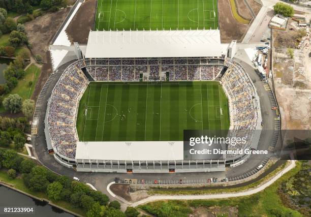 Cork , Ireland - 23 July 2017; An aerial view of Páirc Ui Chaoimh during the GAA Hurling All-Ireland Senior Championship Quarter-Final match between...