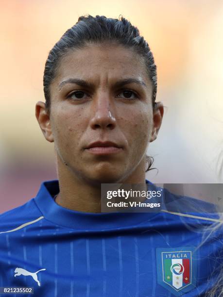Elisa Bartoli of Italy Women during the UEFA WEURO 2017 Group B group stage match between Germany and Italy at Koning Willem II stadium on July 21,...