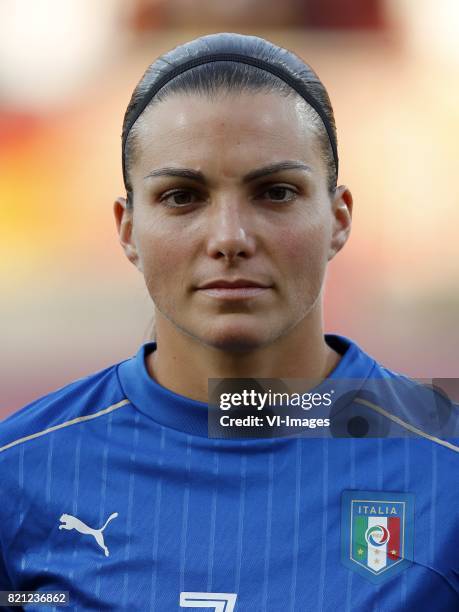 Alia Guagni of Italy Women during the UEFA WEURO 2017 Group B group stage match between Germany and Italy at Koning Willem II stadium on July 21,...