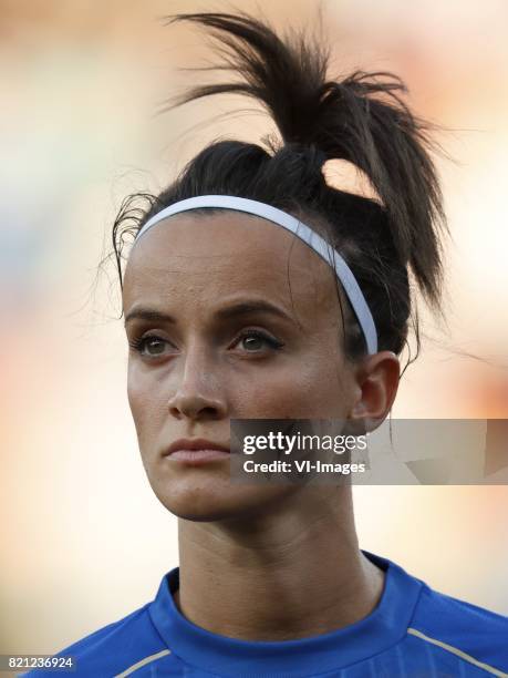 Barbara Bonansea of Italy Women during the UEFA WEURO 2017 Group B group stage match between Germany and Italy at Koning Willem II stadium on July...