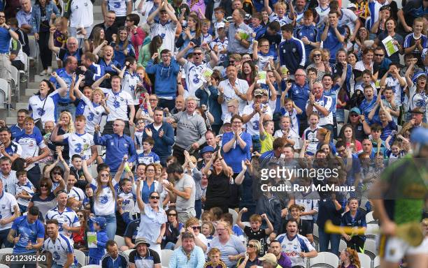 Cork , Ireland - 23 July 2017; Waterford supporters, in the main stand, celebrate after Kevin Moran of Waterford had hit the back of the net to score...