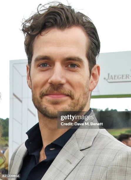 Henry Cavill attends the Jaeger-LeCoultre Gold Cup Polo Final at Cowdray Park on July 23, 2017 in Midhurst, England.