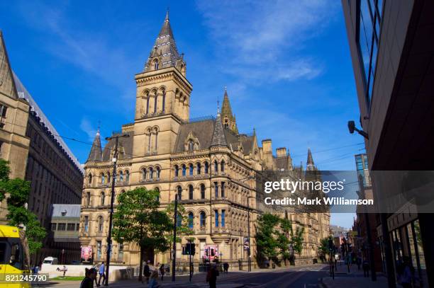 manchester town hall. - manchester town hall stockfoto's en -beelden