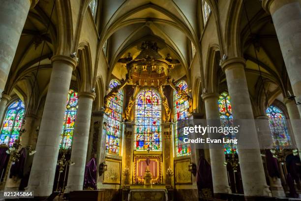 the église saint-patrice - saint patrick stock pictures, royalty-free photos & images