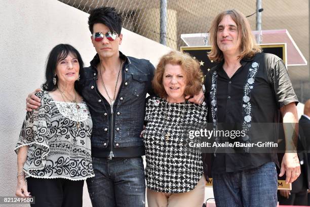 Magician Criss Angel, mom Dimitra Sarantakos and family attend the ceremony honoring Criss Angel with star on the Hollywood Walk of Fame on July 20,...