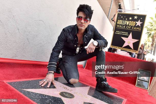 Illusionist Criss Angel is honored with star on the Hollywood Walk of Fame on July 20, 2017 in Hollywood, California.