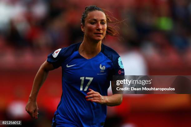 Gaetane Thiney of France in action during the Group C match between France and Austria during the UEFA Women's Euro 2017 at Stadion Galgenwaard on...