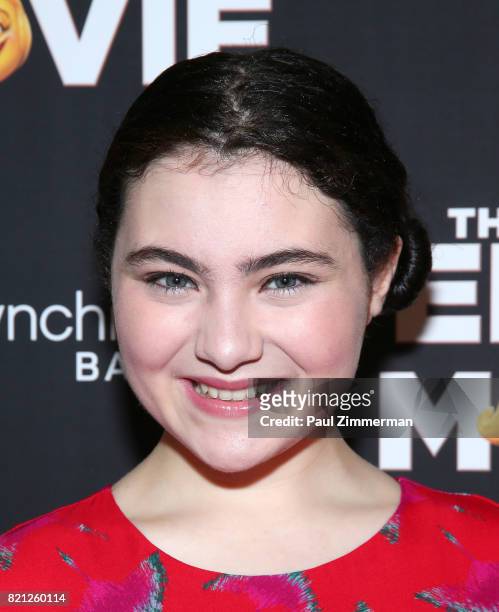 Actress Lilla Crawford attends "The Emoji Movie" Special Screening at NYIT Auditorium on Broadway on July 23, 2017 in New York City.
