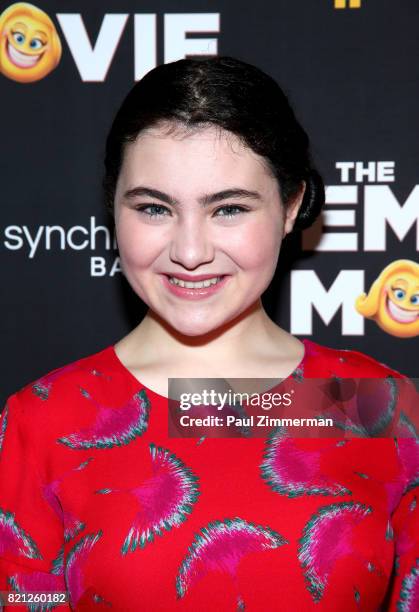 Actress Lilla Crawford attends "The Emoji Movie" Special Screening at NYIT Auditorium on Broadway on July 23, 2017 in New York City.