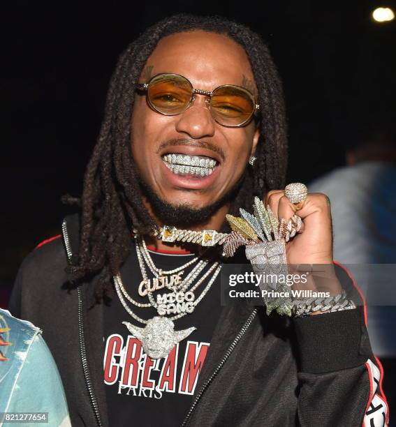 Quavo of The Group Migos attends Meek Mill Album Release Party at Compound on July 23, 2017 in Atlanta, Georgia.