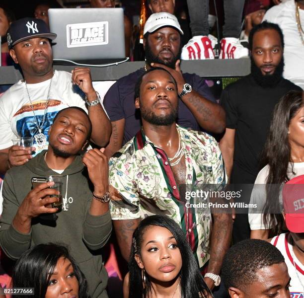 Meek Mill attends His Album Release Party for "Wins and Losses" at Compound on July 23, 2017 in Atlanta, Georgia.