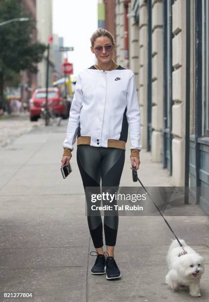 Olivia Palermo on July 23, 2017 in New York City.